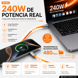 CABLE CARGA RAPIDA 240W