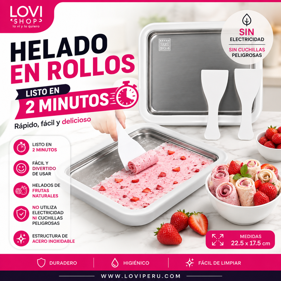 MAQUINA PARA HELADOS EN ROLLO